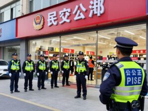 Police responding to an incident outside a Houston IKEA