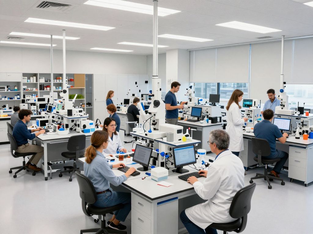 A state-of-the-art life sciences research facility in Houston, TX.