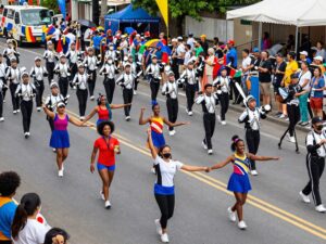 Participants at the Houston MLK Day Parade showcasing community diversity and unity.