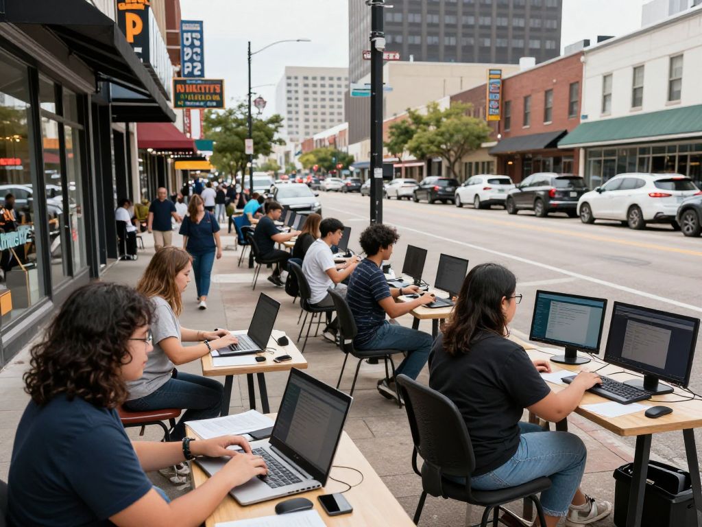 Houston small businesses utilizing AI technology for marketing.