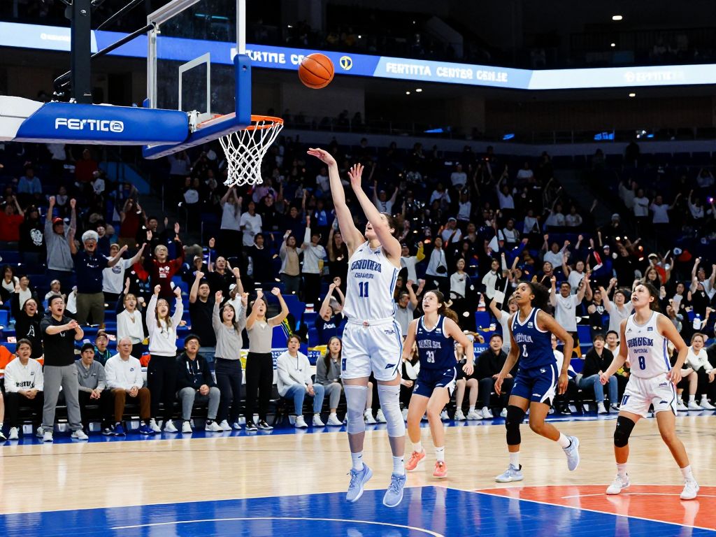 Houston Women's Basketball team playing at Fertitta Center against BYU