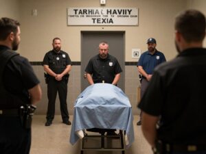 State penitentiary in Huntsville, Texas during execution