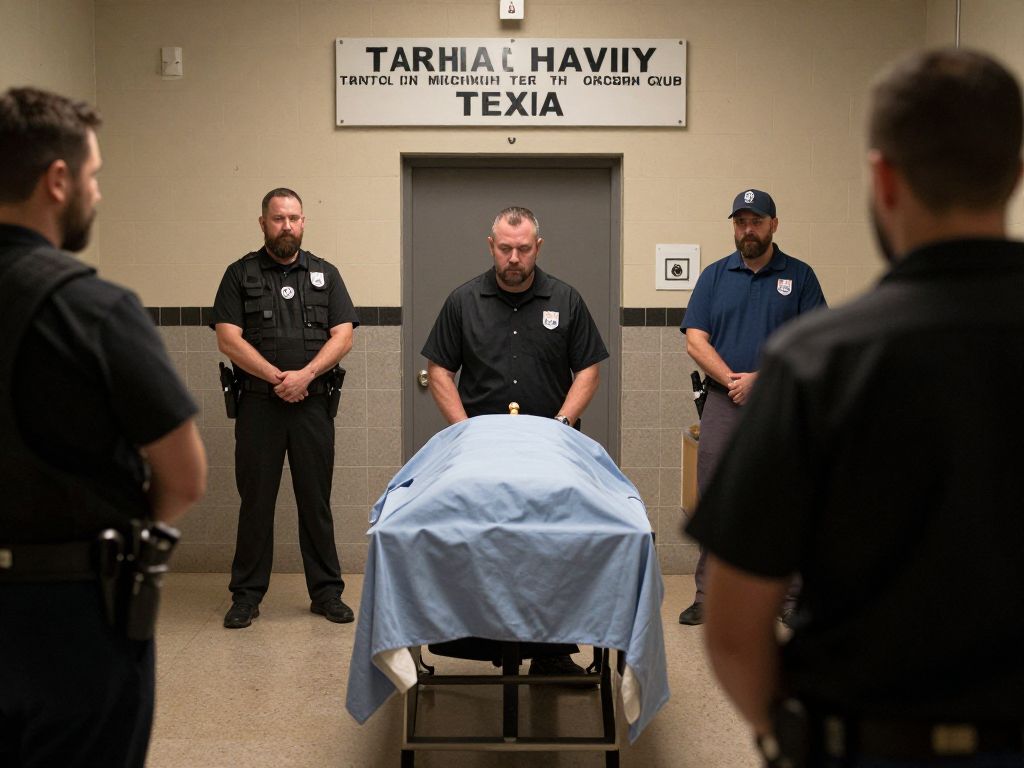 State penitentiary in Huntsville, Texas during execution