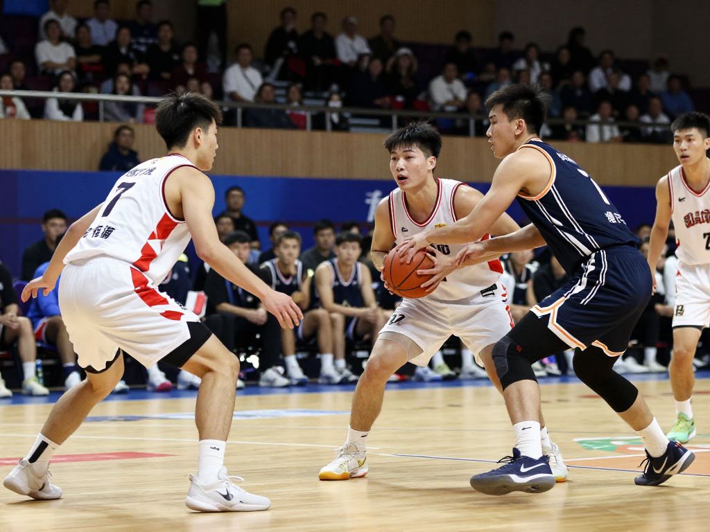 HCU Huskies challenging SFA in a competitive women's basketball game.