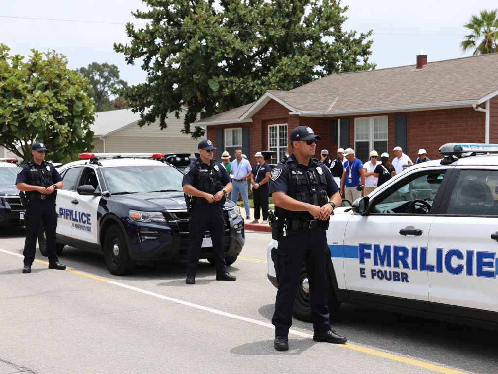 Federal immigration enforcement agents in Kyle Texas