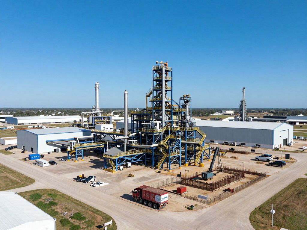 Modern industrial site in South Texas