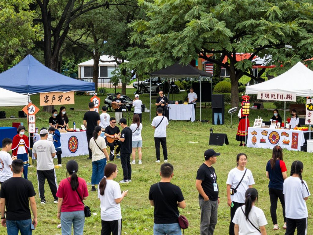 Community engagement event in Katy Fulshear with various activities and participants.