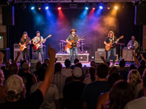 Concert scene at the Goode Company Armadillo Palace