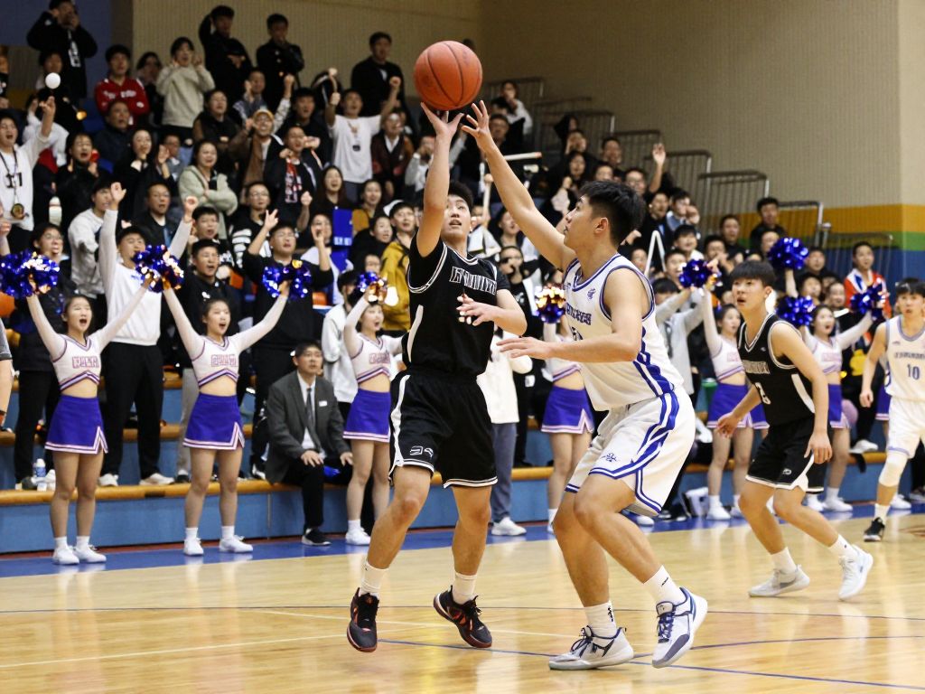 Mavericks vs. Trojans high school basketball game in Houston