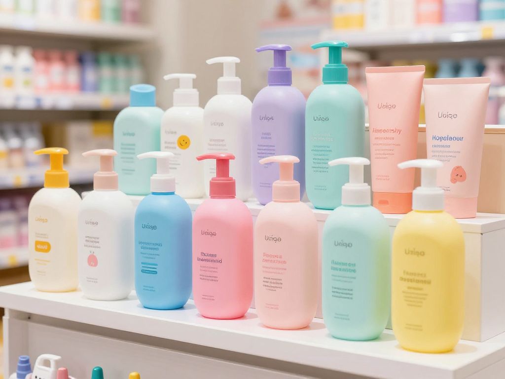 Display of Niles + Chaz haircare products for children