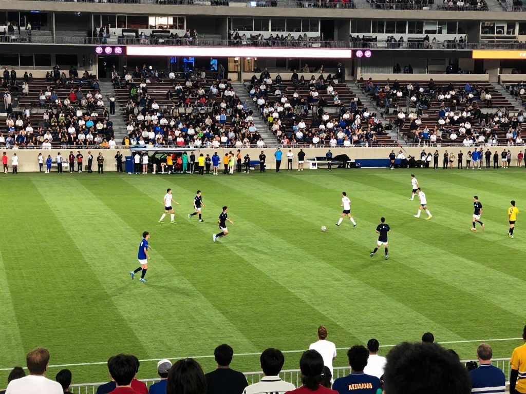 High school soccer teams Princeton Panthers and McKinney Lions during a competitive match.