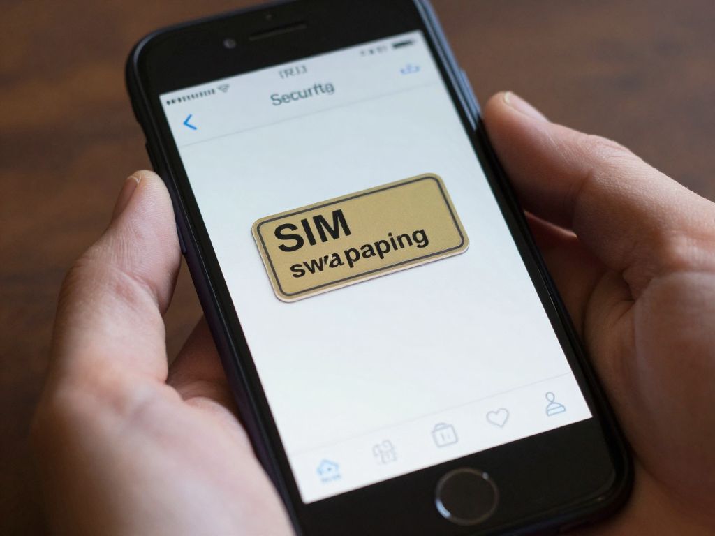 Illustration of mobile phone security and fraud prevention