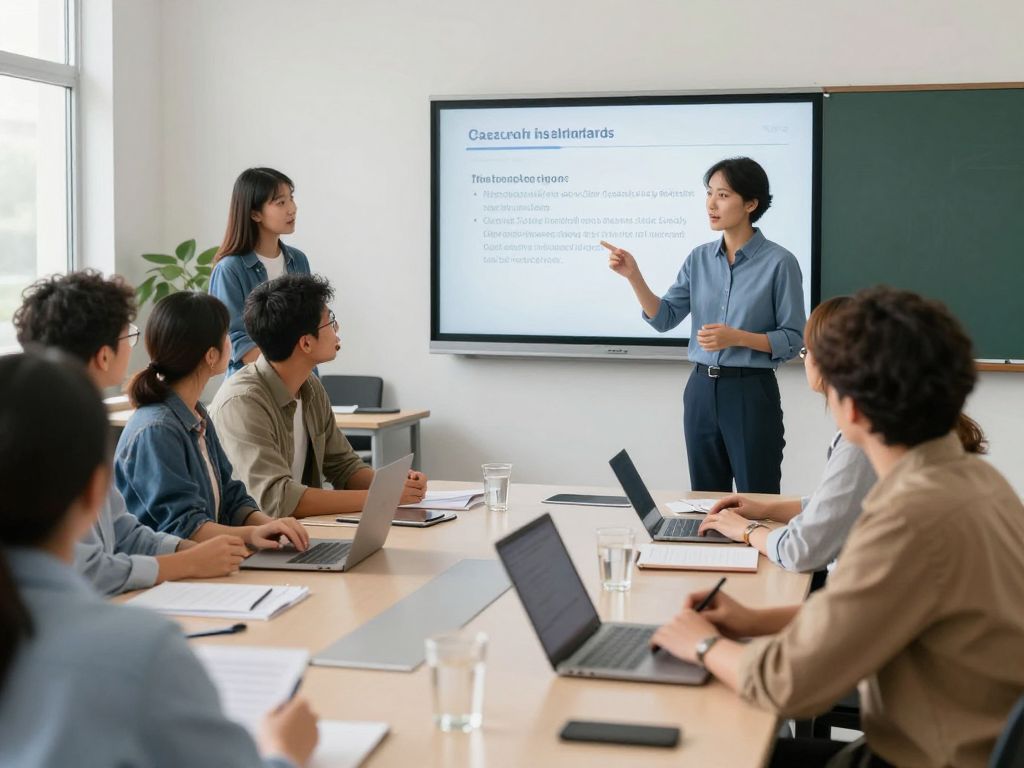 Educators collaborating in a STEM classroom