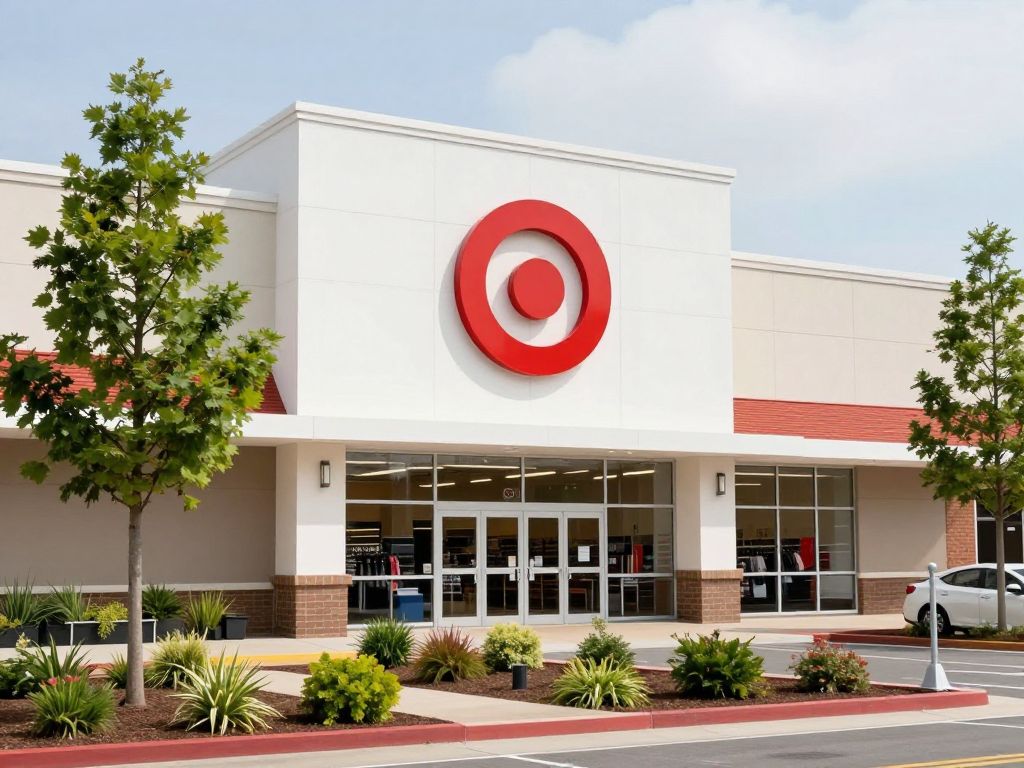 New Target store in Texas with modern design and green surroundings.