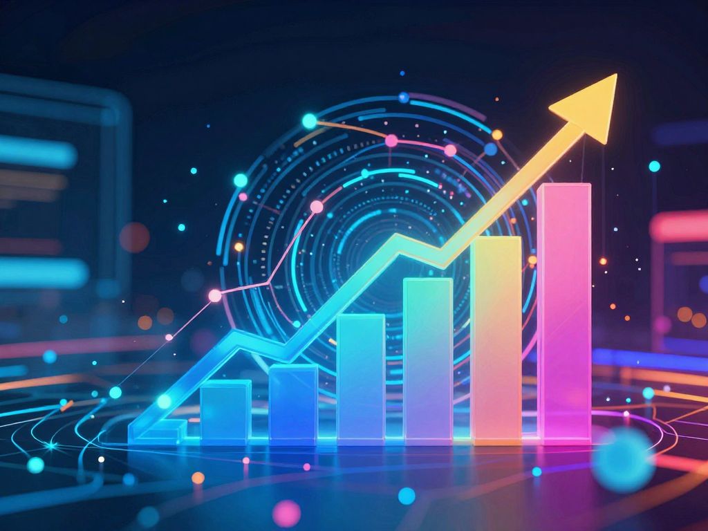 Abstract technology image depicting IT solutions and business growth.