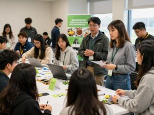 Texas A&M AGLS on Tour - students engaging with faculty