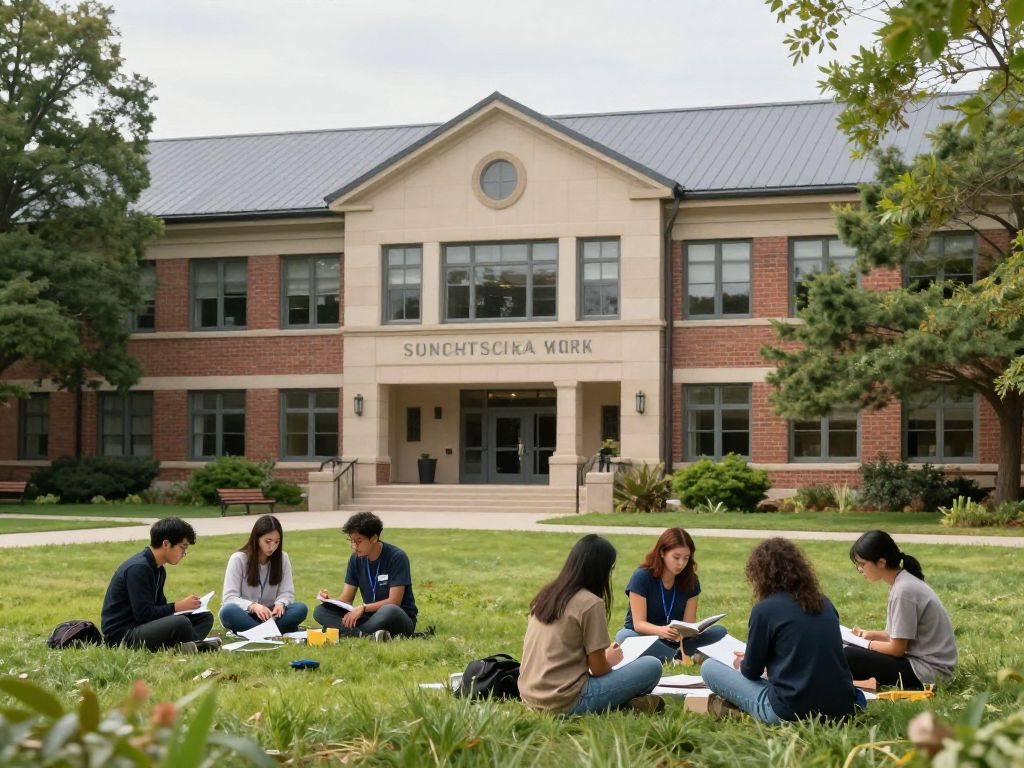 Students learning at the University of Texas at Austin School of Social Work