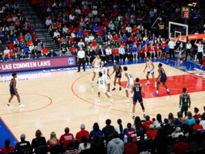 Texas Tech basketball team participating in the Players Era Championship