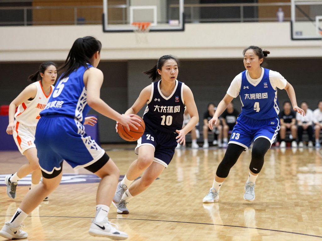 Texas women's basketball team in action during a game
