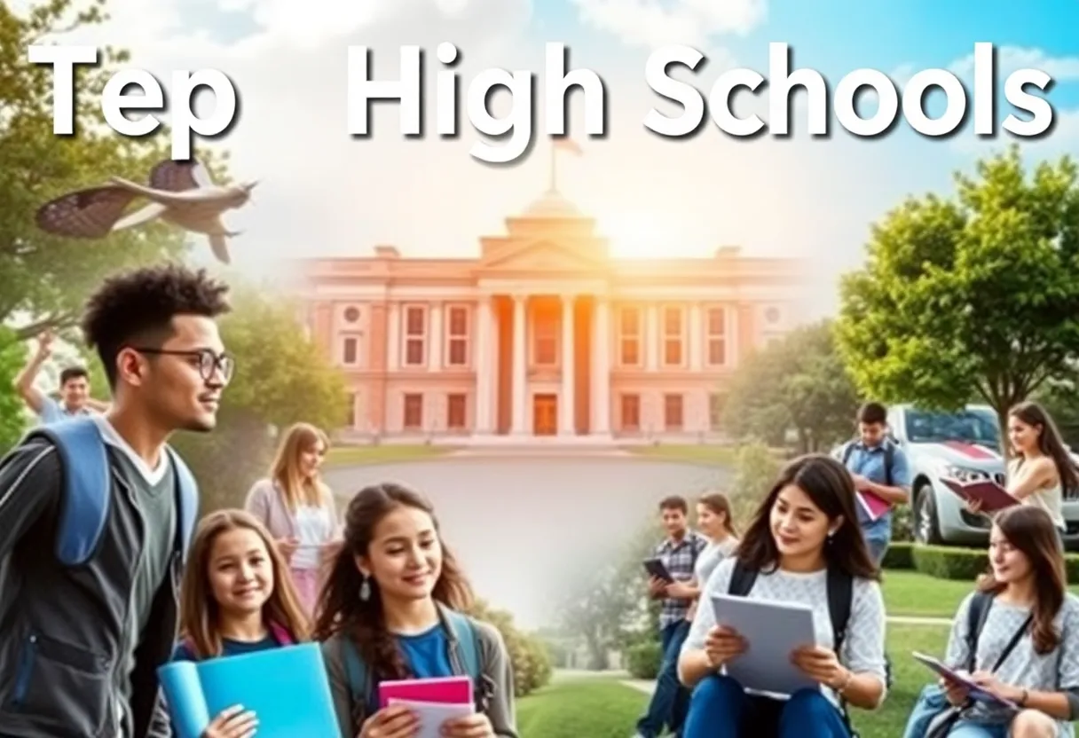 Students at Houston's top high schools participating in academics and arts