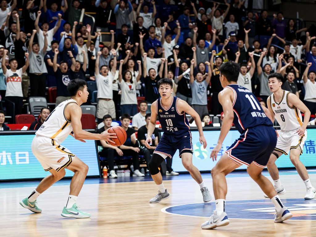 University of Houston basketball players competing on the court