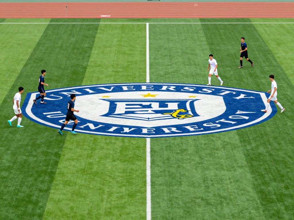 University of Texas football team practicing on the field
