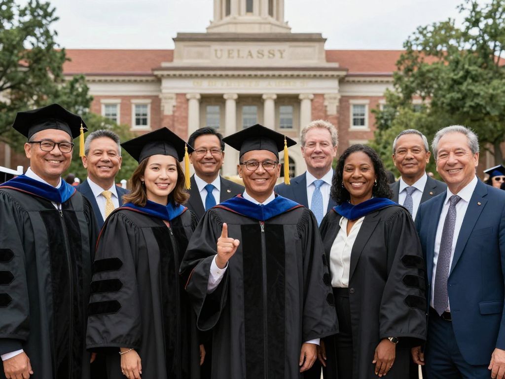 Graduates of the HUB Program celebrating at UT Austin