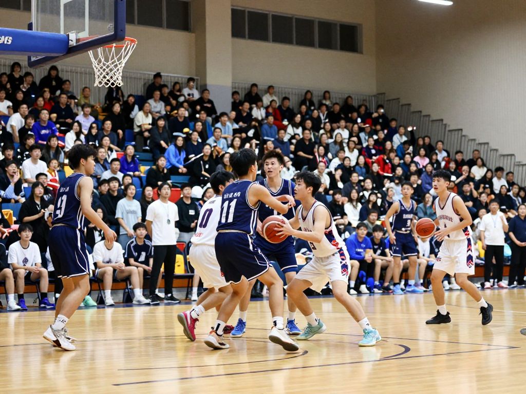 Westwood Warriors and Vista Ridge Rangers compete in a high school basketball game
