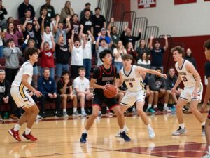 High school basketball game between Willis Wildkats and Conroe Tigers in Houston