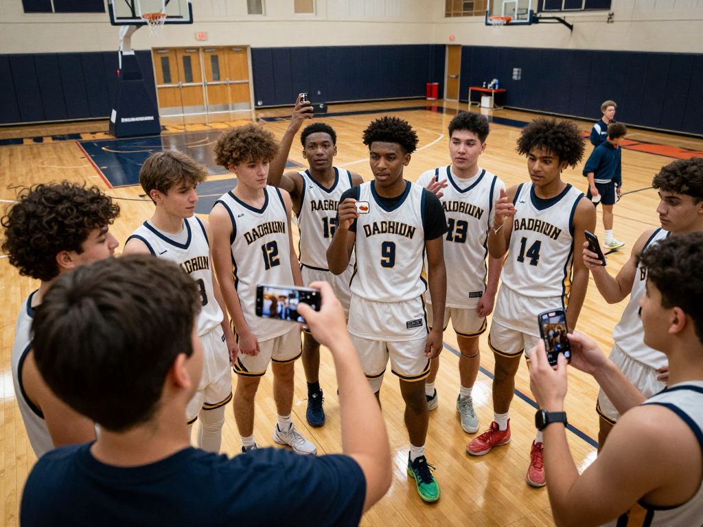 Alvin High School girls varsity basketball team celebrating their last game