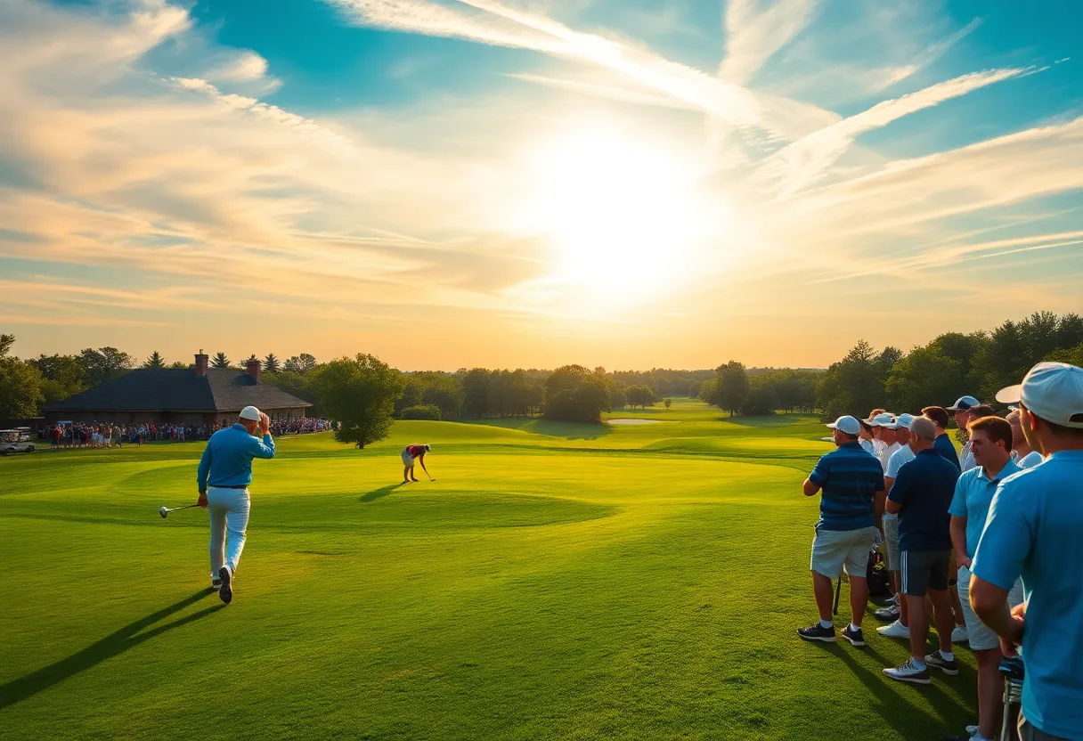 Arkansas Tech men's golf team competing in the Houston Classic