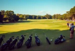 Brooks Koepka participating in the Houston Open golf tournament