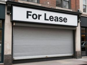 Closure sign on Francesca's retail store