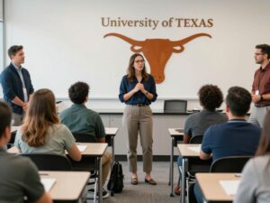 Educators collaborating in a classroom setting