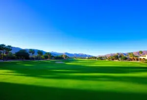 Scenic view of golf course at PGA West
