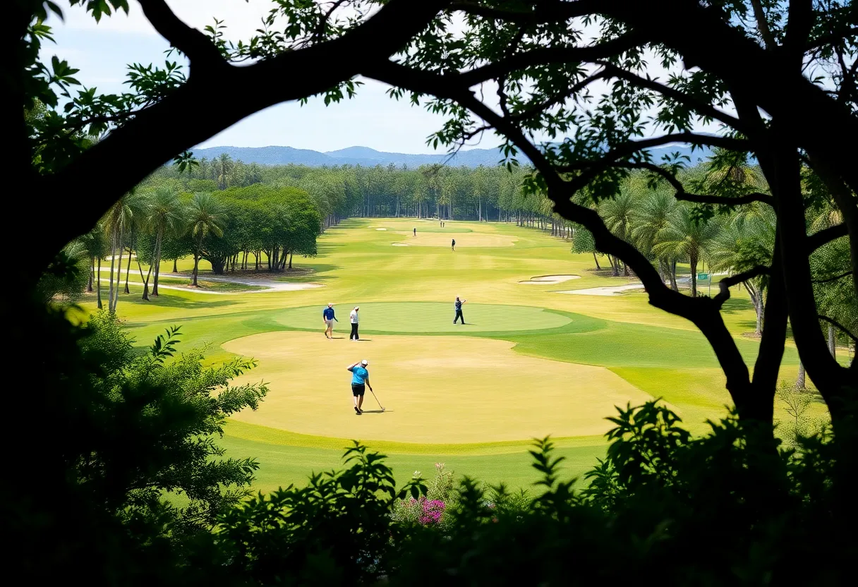 Scenic view of Guadalajara Country Club golf course