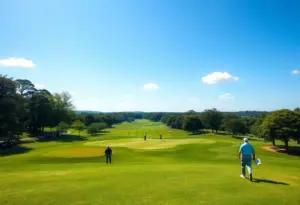 Houston Christian University women's golf team playing at Texas State Invitational