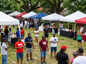 Festivities in the Houston Bay Area featuring local markets and cultural celebration.