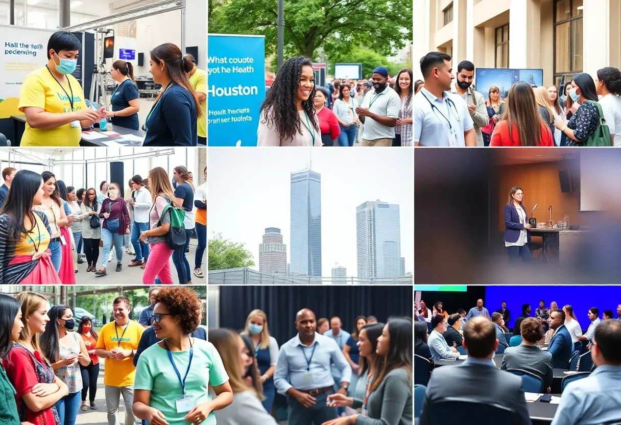 Collage of health events taking place in Houston in February 2026.