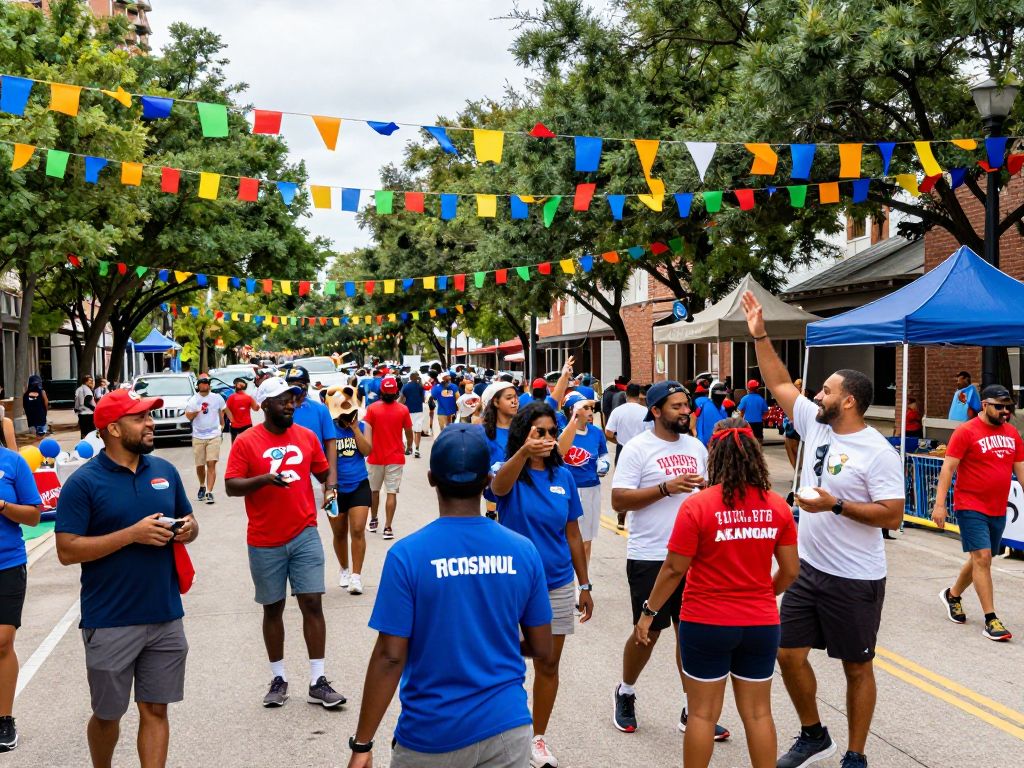 Community celebration in Houston for the World Cup