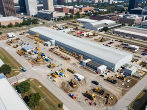 Construction site of the new Lovett Industrial Park in Houston, Texas.