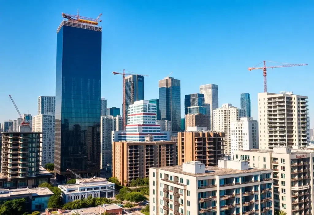 Construction of new homes in Houston, Texas