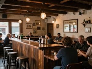 Interior view of The Icehouse Conroe, now closed.