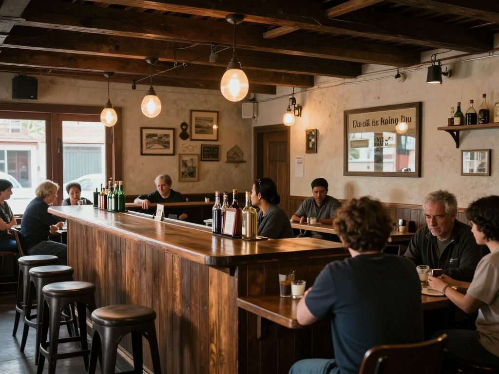 Interior view of The Icehouse Conroe, now closed.