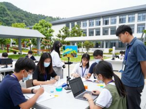 Students and faculty conducting research at the Jackson School of Geosciences