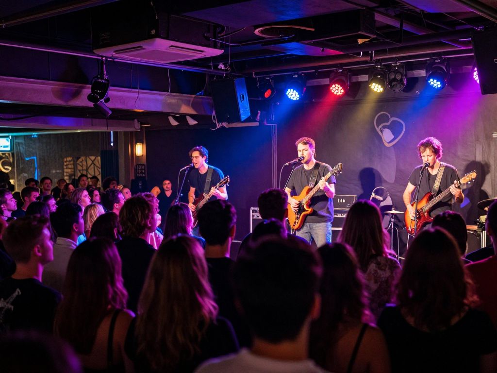 Audience enjoying live music at Black Magic Social Club
