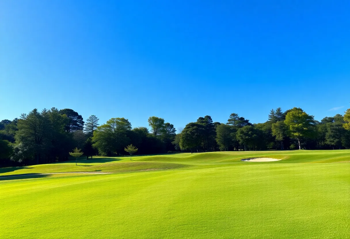 Kiara Romero celebrating her collegiate golf victory.