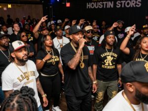 Community members gathered for the Kings Day memorial event honoring DJ Michael '5000' Watts.