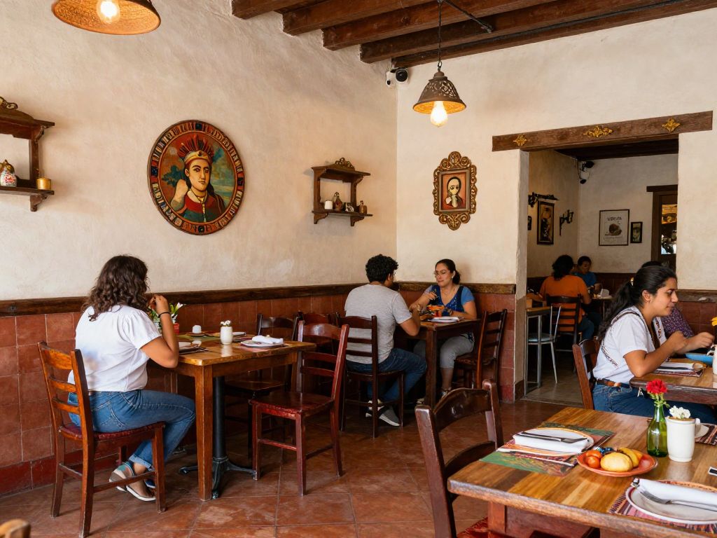 Interior of Las Anitas Mexican Restaurant, cozy and inviting