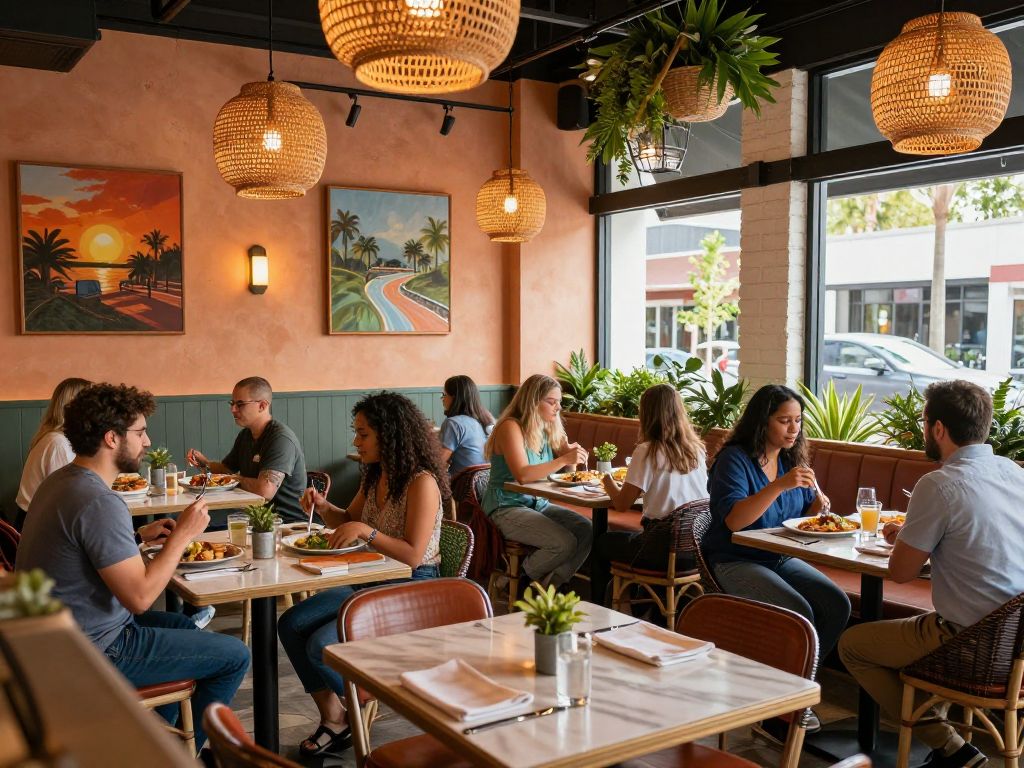 Interior of Lo-Lo's Chicken & Waffles in Houston
